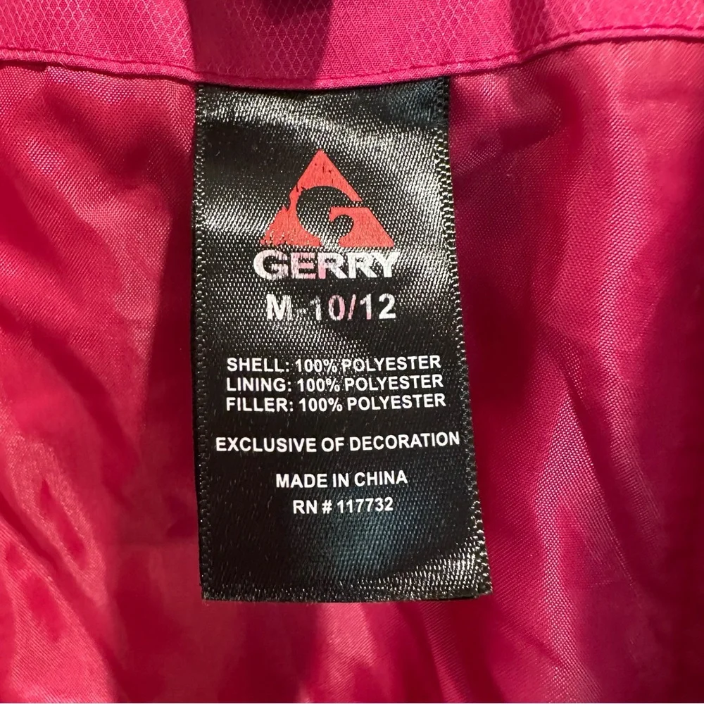 Gerry Girls Ski ⛷️ Snowboard 🏂 Snow Puffer Jacket Coat Black & Gray Pink details - Picture 3 of 10